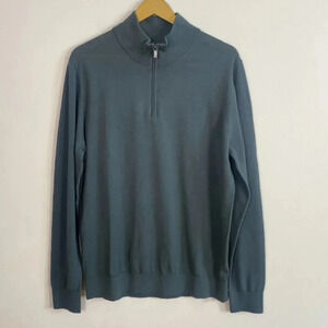 Massimo Dutti Merino Wool Zipper Sweater